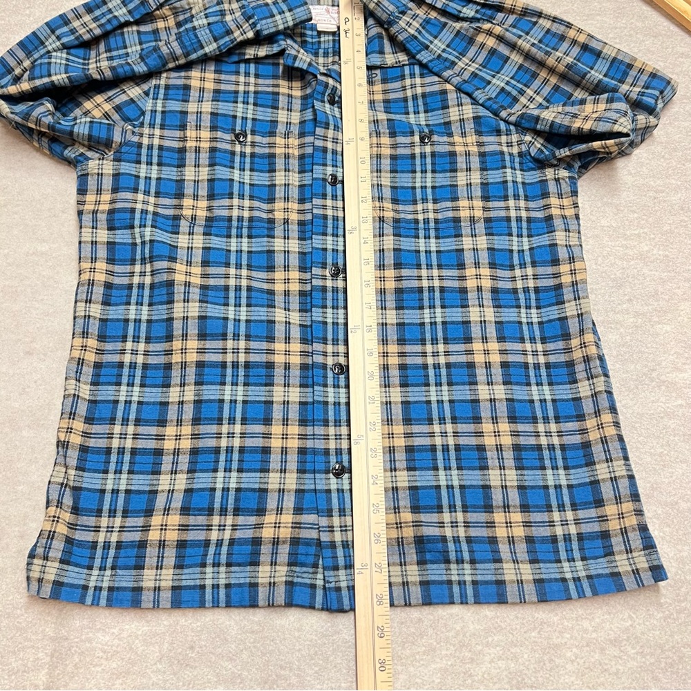 Filson Elk Heights Camp Flannel Button Down Shirt Sz S EUC Camping Hiking Trail - Picture 6 of 7